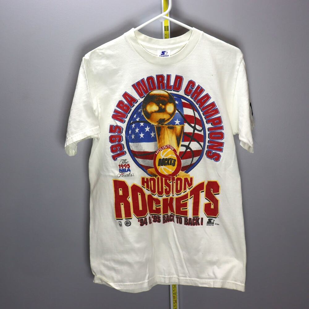 Vintage‎ 1995 Houston Rockets Champions Starter Tee M Single Stitch